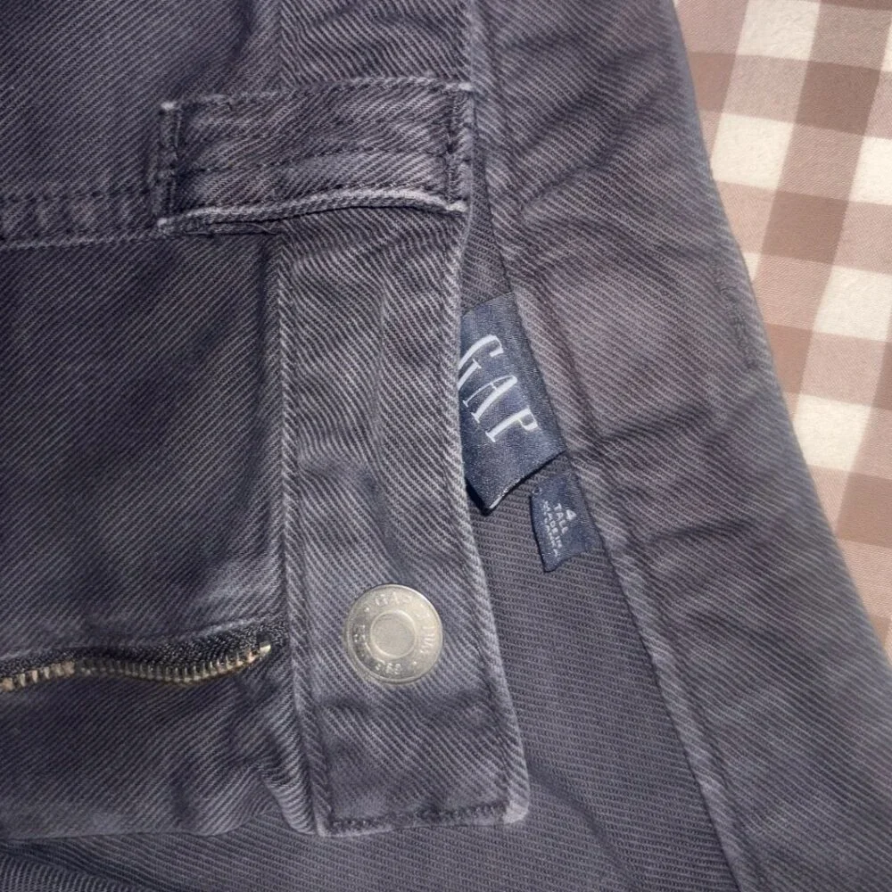 GAP Mid Rise Barrel Cargo Pants 4 Tall - Picture 5 of 5